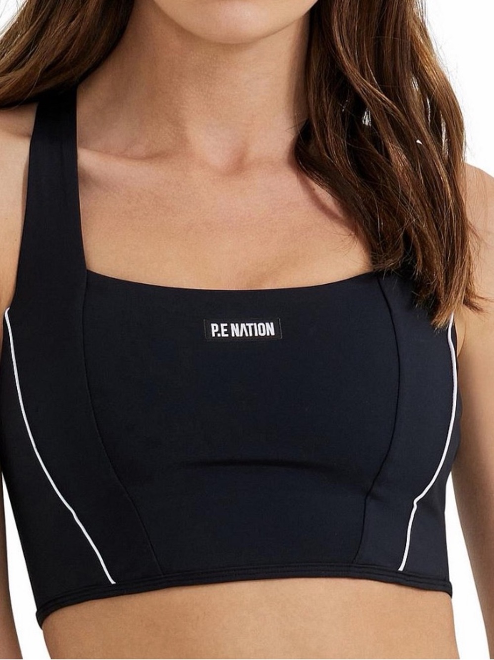 P.E Nation Take Charge Sports Bra in Black
